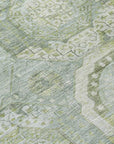LOOMLAN Rugs Savarna Green Washable Indoor-Outdoor Rug