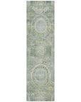 LOOMLAN Rugs Savarna Green Washable Indoor-Outdoor Rug