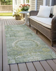 LOOMLAN Rugs Savarna Green Washable Indoor-Outdoor Rug