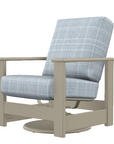 Leeward Deep Seat Swivel Hidden Motion Arm Chair