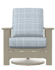 Leeward Deep Seat Swivel Hidden Motion Arm Chair