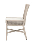 Essentials For Living Seaside Rope Weave Olefin Fabric Outdoor Dining Chair Set of 2