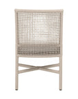 Essentials For Living Seaside Rope Weave Olefin Fabric Outdoor Dining Chair Set of 2