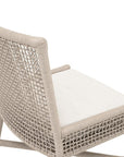 Essentials For Living Seaside Rope Weave Olefin Fabric Outdoor Dining Chair Set of 2