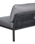 Sectional Armless Chair - Dark Gray Outdoor Modular-Outdoor Modulars-Seasonal Living-LOOMLAN