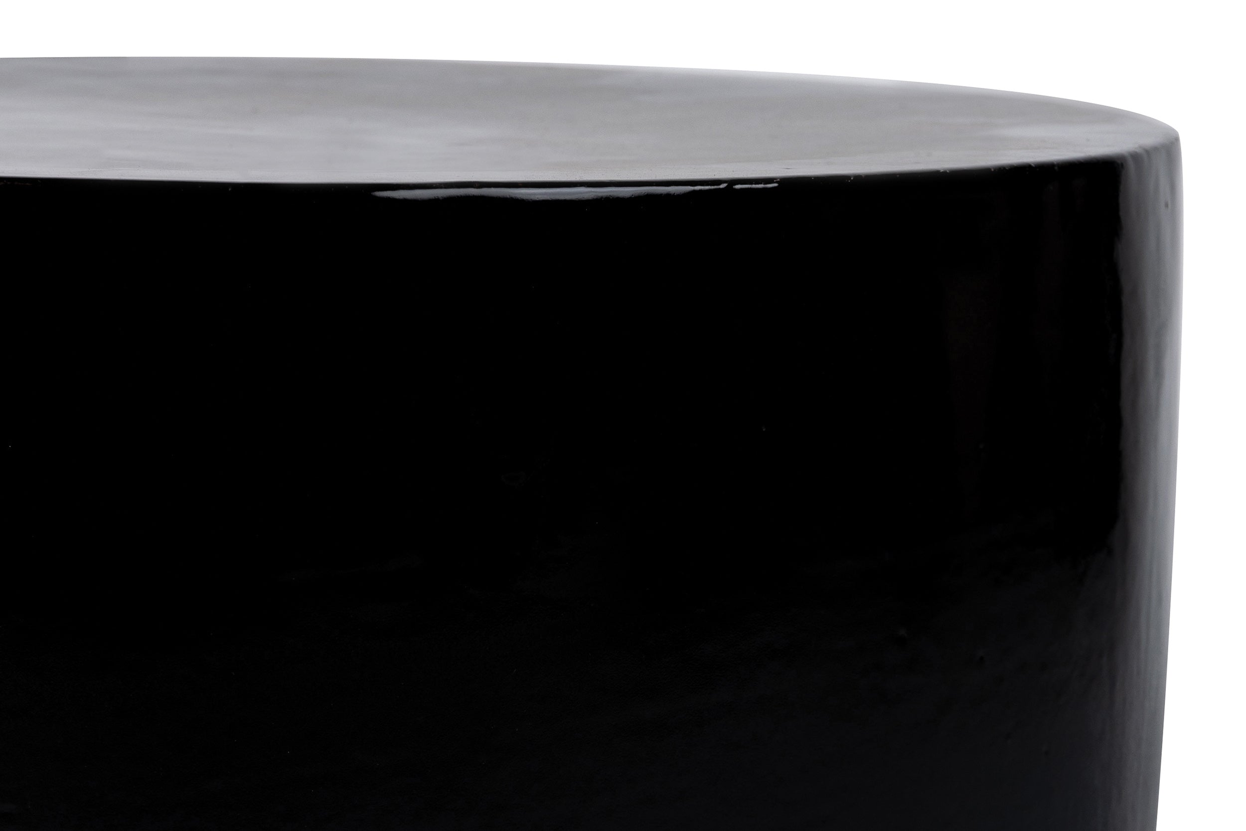 Serenity Grazed Side Table 20&quot; - Black Outdoor Accent Table-Outdoor Side Tables-Seasonal Living-LOOMLAN