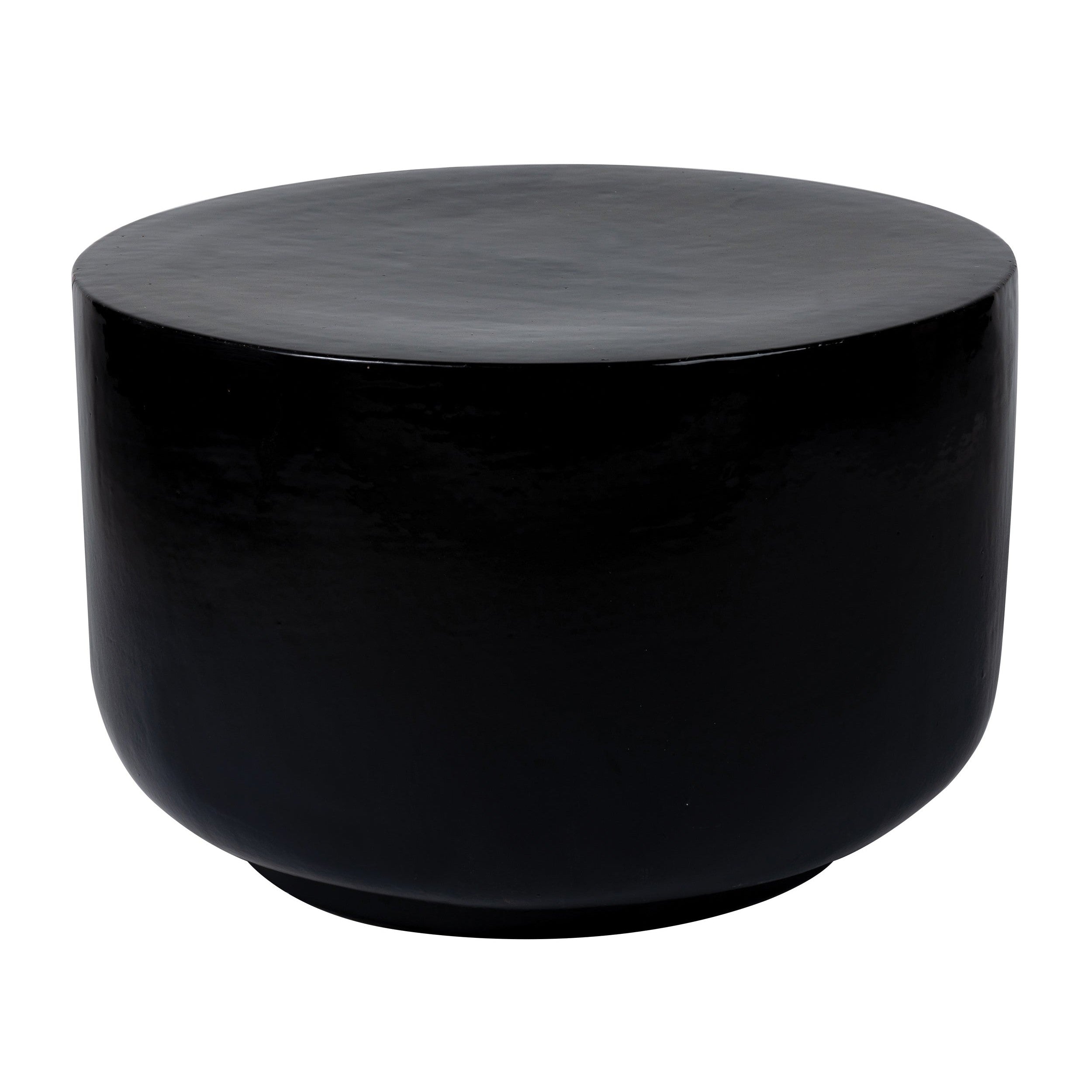 Serenity Grazed Side Table 20" - Black Outdoor Accent Table-Outdoor Side Tables-Seasonal Living-LOOMLAN