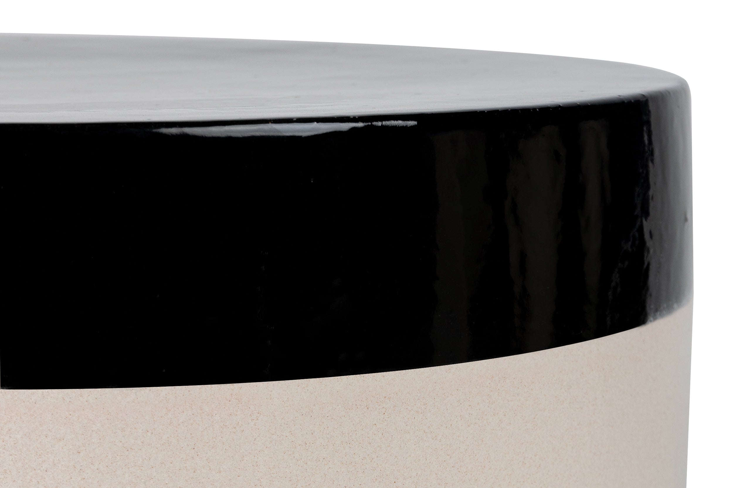 Serenity Grazed Side Table 20" - Ceramic Outdoor Accent Table-Outdoor Side Tables-Seasonal Living-LOOMLAN