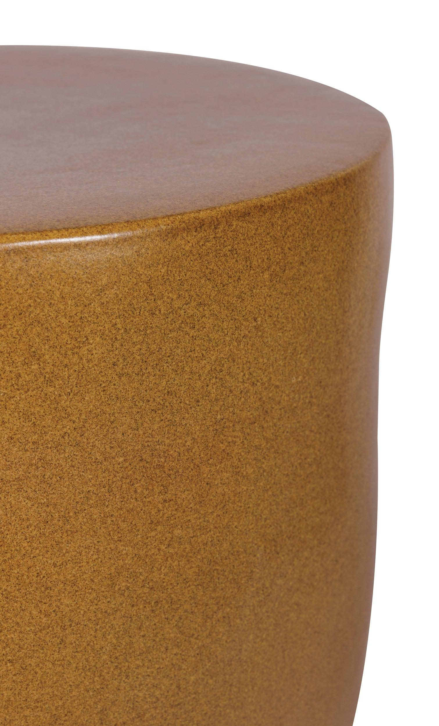 Serenity Grazed Side Table Tall - Brown Outdoor Accent Table-Outdoor Side Tables-Seasonal Living-LOOMLAN