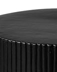 Serenity Textured Side Table 16" - Black Outdoor Accent Table-Outdoor Side Tables-Seasonal Living-LOOMLAN