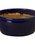 Emissary Shallow Round Ceramic Lip Planter