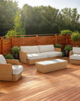 LH Home Siesta All-Weather Wicker Outdoor Coffee Table
