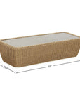 LH Home Siesta All-Weather Wicker Outdoor Coffee Table