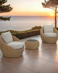 LH Home Siesta All Weather Wicker Outdoor Side Table