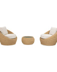 LH Home Siesta All Weather Wicker Outdoor Side Table