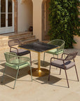Zuo Modern Skye Olefin Fabric Outdoor Dining Chair 2PC
