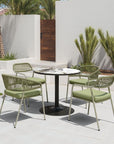 Zuo Modern Skye Olefin Fabric Outdoor Dining Chair 2PC