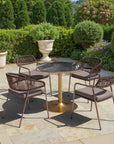 Zuo Modern Skye Olefin Fabric Outdoor Dining Chair 2PC