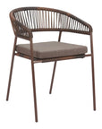 Zuo Modern Skye Olefin Fabric Outdoor Dining Chair 2PC