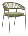 Zuo Modern Skye Olefin Fabric Outdoor Dining Chair 2PC