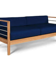 SoHo 3 - Person Teak Outdoor Couch Sunbrella Cushions - LOOMLAN - HiTeak - Outdoor Sofas & Loveseats