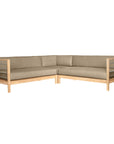 HiTeak SoHo Outdoor Sectional Corner with Sunbrella Cushion