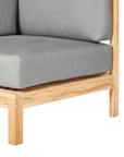 HiTeak SoHo Outdoor Sectional Corner with Sunbrella Cushion
