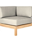 HiTeak SoHo Outdoor Sectional Corner with Sunbrella Cushion