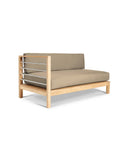 HiTeak SoHo Patio Sectional Deep Sofa Set with Sunbrella 7PC