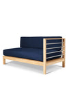 HiTeak SoHo Patio Sectional Deep Sofa Set with Sunbrella 7PC