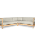 HiTeak SoHo Patio Sectional Deep Sofa Set with Sunbrella 7PC