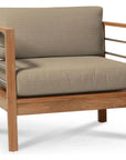 HiTeak SoHo Teak Outdoor Club Chair Sunbrella Cushion