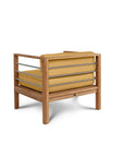 HiTeak SoHo Teak Patio Deep Sofa Set with Sunbrella 4PC