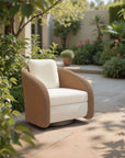 Zuo Modern Solara Olefin Fabric Swivel Outdoor Accent Chair
