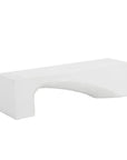 Soma Concrete Outdoor Backless Bench-Outdoor Benches-SUNPAN-White-LOOMLAN