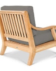 HiTeak Sonoma Teak Deep Outdoor Club Chair Sunbrella Cushion