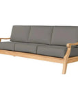 HiTeak Sonoma Teak Deep Outdoor Couch Sunbrella Cushions