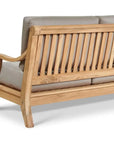 HiTeak Sonoma Teak Deep Outdoor Couch Sunbrella Cushions