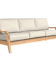 HiTeak Sonoma Teak Deep Outdoor Couch Sunbrella Cushions