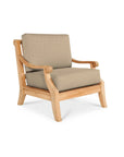 HiTeak Sonoma Teak Patio Deep Sofa Set with Sunbrella 4PC