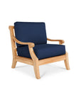 HiTeak Sonoma Teak Patio Deep Sofa Set with Sunbrella 4PC