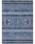Addison Rugs Southwest Blue Washable Indoor-Outdoor Rug