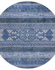 Addison Rugs Southwest Blue Washable Indoor-Outdoor Rug