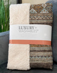 Southwest Brown Washable Indoor-Outdoor Rug