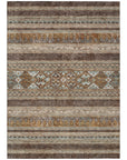 Southwest Brown Washable Indoor-Outdoor Rug