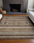 Addison Rugs Southwest Brown Washable Indoor-Outdoor Rug
