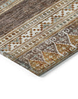 Southwest Brown Washable Indoor-Outdoor Rug