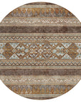 Addison Rugs Southwest Brown Washable Indoor-Outdoor Rug