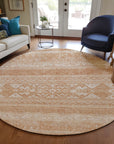 Southwest Copper Washable Indoor-Outdoor Rug