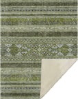 Southwest Green Washable Indoor-Outdoor Rug